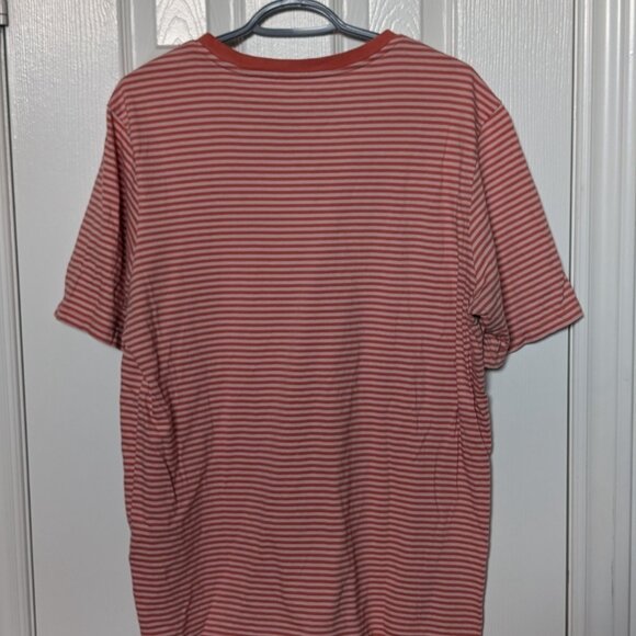 (2 For 15 Send Offer) Organic Cotton T-Shirt - Horizontal Stripes (orange) - Picture 2 of 2
